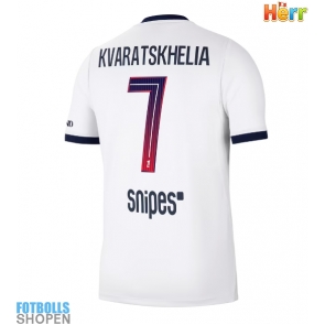 Billiga Paris Saint-Germain Khvicha Kvaratskhelia #7 Bortatröja 2026-27 Kortärmad